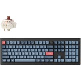 Keychron V6 Max-D3, toetsenbord Zwart, US lay-out, Gateron Jupiter Brown, RGB leds, Double-shot OSA PBT, hot swap, 2.4GHz | Bluetooth 5.1 | USB-C, Knob