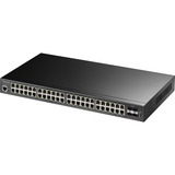 Cudy 48-Port Gigabit PoE+ L2 Managed Switch with 4 SFP+ Slots Zwart