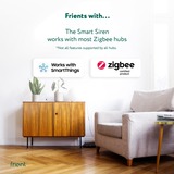 Frient Smart Siren EU sirene Wit, Zigbee 3.0