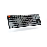 Keychron K1-M1, toetsenbord Grijs/grijs, US lay-out, Gateron Low Profile Red, RGB leds, TKL, ABS keycaps, Bluetooth