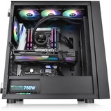 Thermaltake Divider H570 TG ARGB midi tower behuizing Zwart | 2x USB-A | Window