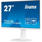 iiyama ProLite XUB2797QSN-W1 27" monitor Wit (mat), HDMI, DisplayPort, USB-C, LAN, Audio