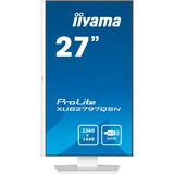 iiyama ProLite XUB2797QSN-W1 27" monitor Wit (mat), HDMI, DisplayPort, USB-C, LAN, Audio