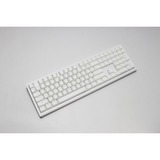 Ducky Zero 6108 Pure White, gaming toetsenbord Wit, US lay-out, Cherry MX2A Brown, RGB leds, Double-shot PBT, hot swap, 2.4GHz | Bluetooth | USB-C