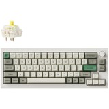 Keychron Q2 Max-P4, toetsenbord Wit, US lay-out, Gateron Jupiter Banana, RGB leds, 65%, KSA double-shot PBT, hot swap, Knob, 2.4GHz | Bluetooth 5.1 | USB-C