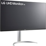 LG 32UP55NP-W 31.5" 4K UHD monitor Zilver/zwart, 2x HDMI, 1x DisplayPort, USB-A, USB-C