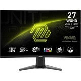 MSI MAG 27CQ6F 27" Curved gaming monitor Zwart, 2x HDMI, DisplayPort, 180 Hz