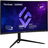 ViewSonic VX2718-PC-MHDJ 27" Curved gaming monitor Zwart, 2x HDMI, 1x DisplayPort, 180 Hz, HDR10