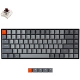 Keychron K2-B3v2, toetsenbord Grijs/grijs, US lay-out, Gateron Brown, RGB leds, TKL, ABS, Bluetooth 5.1