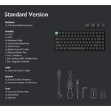 Keychron K2 HE-J1 Standard version, toetsenbord Zwart, US lay-out, Gateron Double-Rail Magnetic Nebula, 75%, RGB, OSA double-shot PBT, hot swap, 2.4GHz | Bluetooth 5.2 | USB-C