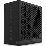 NZXT C1200 Gold ATX 3.1, 1200 Watt voeding  Zwart, 1x 16-pins grafische kaartconnector, 6x PCIe, kabelmanagement