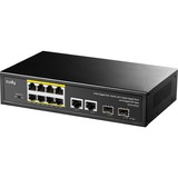 Cudy 8-GbE PoE+ Switch with 2 Uplink GbE and 2 Uplink SFP Zwart