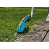 GARDENA Accugrasschaar ClassicCut Li Set Turquoise/zwart, Incl. Li-Ion-Accu 2,5Ah, Telescopische steel