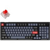 Keychron V5-C1, gaming toetsenbord Zwart, US lay-out, Keychron K Pro Red, 96%, RGB leds, Double-shot PBT, hot swap, Knob