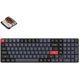 Keychron K17 Pro-H3, toetsenbord Zwart, US lay-out, Gateron Low Profile Mechanical Brown, 96%, RGB leds, hot swap, Low-profile double-shot PBT, Bluetooth 5.1, Knob