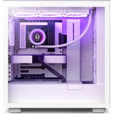 NZXT H7 Flow midi tower behuizing Wit (mat) | 2x USB-A | 1x USB-C | Tempered Glass