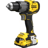 Stanley V20 18V borstelloze schroefklopboormachine Geel/zwart, Koffer, 2 accu's en oplader inbegrepen