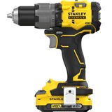 Stanley V20 18V borstelloze schroefklopboormachine Geel/zwart, Koffer, 2 accu's en oplader inbegrepen