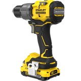 Stanley V20 18V borstelloze schroefklopboormachine Geel/zwart, Koffer, 2 accu's en oplader inbegrepen