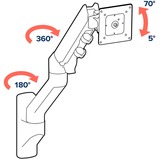 Ergotron HX Wall Mount monitorarm Wit