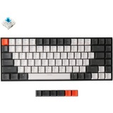 Keychron K2-A2Hv2, toetsenbord Wit/wit, US lay-out, Gateron Blue, white leds, TKL, Double-shot ABS, hot swap, Bluetooth 5.1