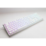 Ducky One 3 Classic Pure White, toetsenbord Wit, US lay-out, Cherry MX Brown, RGB led, Double-shot PBT, Hot-swappable, QUACK Mechanics