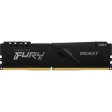 Kingston FURY 16 GB DDR4-3200 werkgeheugen Zwart, KF432C16BB/16, Beast