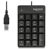 DeLOCK USB Keypad 19 keys black Zwart