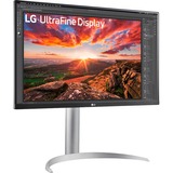 LG UltraFine 27UP850K-W 27" 4K UHD monitor Zilver/zwart, 2x HDMI, DisplayPort, 2x USB-A, USB-C