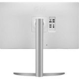 LG UltraFine 27UP850K-W 27" 4K UHD monitor Zilver/zwart, 2x HDMI, DisplayPort, 2x USB-A, USB-C