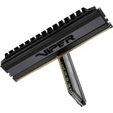 Patriot 8 GB DDR4-3200 Kit werkgeheugen Zwart, PVB48G320C6K, Viper 4 Blackout, XMP