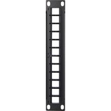 DeLOCK Keystone Patchpanel 10" 12 Port patchpaneel Zwart