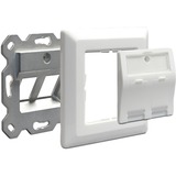 DeLOCK Keystone Wall Outlet 2 Port doos Wit