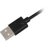 Sharkoon USB-A 2.0 - USB-C kabel Zwart, 2 meter