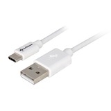 Sharkoon USB-A 2.0 - USB-C kabel Wit, 0,5 meter