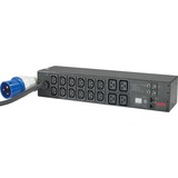 APC Rack PDU Metered AP7822B stekkerdoos 0U/2U, 12x C13, 4x C19, IEC 309 32A stekker