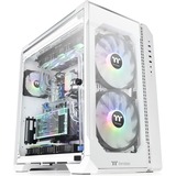 Thermaltake View 51 TG Snow ARGB Edition midi tower behuizing Wit | 4x USB-A | 1x USB-C | RGB | Window