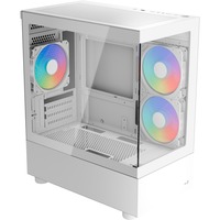 Aerocool Viewport Mini V2 ARGB mini tower behuizing Wit | 3x USB-A | RGB | Tempered Glass