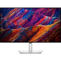 Dell UltraSharp U3223QE 31.5" 4K UHD monitor Zilver/zwart, 1x HDMI, 2x DisplayPort, 3x USB-C, 5x USB-A 3.2 (10 Gbit/s), 1x RJ-45