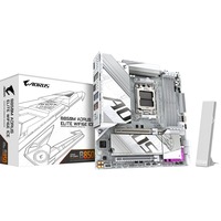 GIGABYTE B850M AORUS ELITE WIFI6E ICE socket AM5 moederbord Zilver/wit, RAID, 2,5Gb-LAN, WLAN, BT, Sound, µATX