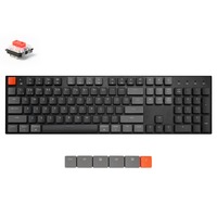 Keychron K1-N1, toetsenbord Grijs/grijs, US lay-out, Gateron Low Profile Red, RGB leds, ABS keycaps, Bluetooth