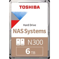 Toshiba N300 6 TB harde schijf SATA 6 Gb/s, Bulk