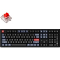 Keychron K10 Pro-G1, toetsenbord Zwart, US lay-out, Keychron K Pro Red, White leds, Double-shot PBT, hot swap, Bluetooth 5.1