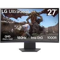 LG UltraGear 27GS60QC-B Curved Gaming monitor 27"  Zwart, 2x HDMI, 1x DisplayPort, HDR10