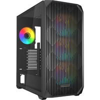 Sharkoon AK3 RGB midi tower behuizing Zwart | 2x USB-A | 1x USB-C | RGB | Tempered Glass