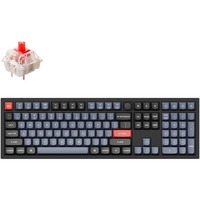 Keychron Q6-M1, toetsenbord Zwart, US lay-out, Gateron G Pro Red, RGB leds, Double-shot PBT, hot swap, Knob