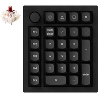 Keychron Q0+ gaming numpad Zwart, Gateron G Pro Brown, RGB leds, Hot-swappable