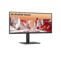 LG 34BA75QE 34" Curved UltraWide monitor Zwart, HDMI, DisplayPort, Audio, LAN, USB-C