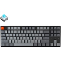 Keychron K8-D2, toetsenbord Grijs/grijs, US lay-out, Witte leds, TKL, ABS keycaps, Bluetooth