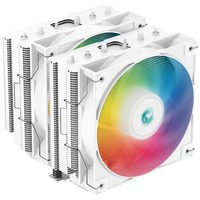 DeepCool AG620 WH ARGB cpu-koeler Wit, 4-pin PWM, RGB led